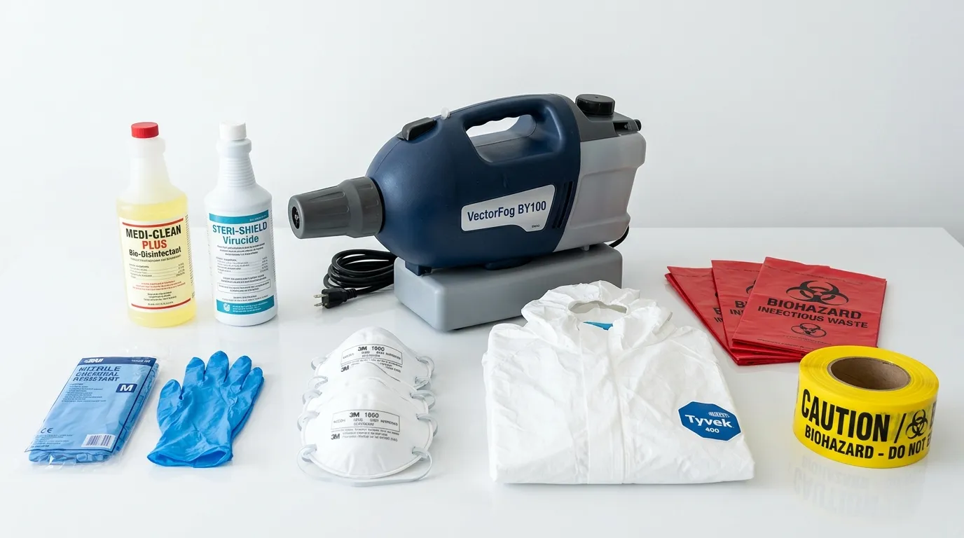 Professional biohazard remediation crew working in Saint Cloud